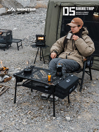 ShineTrip Outdoor Cube Table, Lightweight, Detachable Aluminum, Multi-functional Camping Table