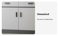 Storage Cabinet with Vino Rack Modern Design Vino Bar Display Cabinet Large Capacity Dining Room Buffet Hutch for Families, Homeowners