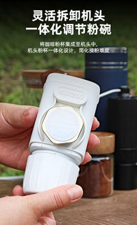 跨境爆款手压咖啡机半自动气泵意式浓缩咖啡粉胶囊户外便携无电源