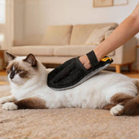 Pet Hair Remover Glove Gentle Massage Grooming Glove Double-Sided Bristles