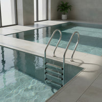 Stainless Steel Pool Ladder Wall-Mounted No-Embed Pool Ladder Resistant Entry and Exit System for Homeowners, Swimming Pools