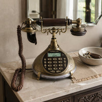 Decorative Landline Telephone Retro Design Antique Landline Phone Handset Keypad