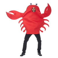 现货派对搞怪演出服海洋生物虾兵蟹将cos服装红色螃蟹龙虾万圣节
