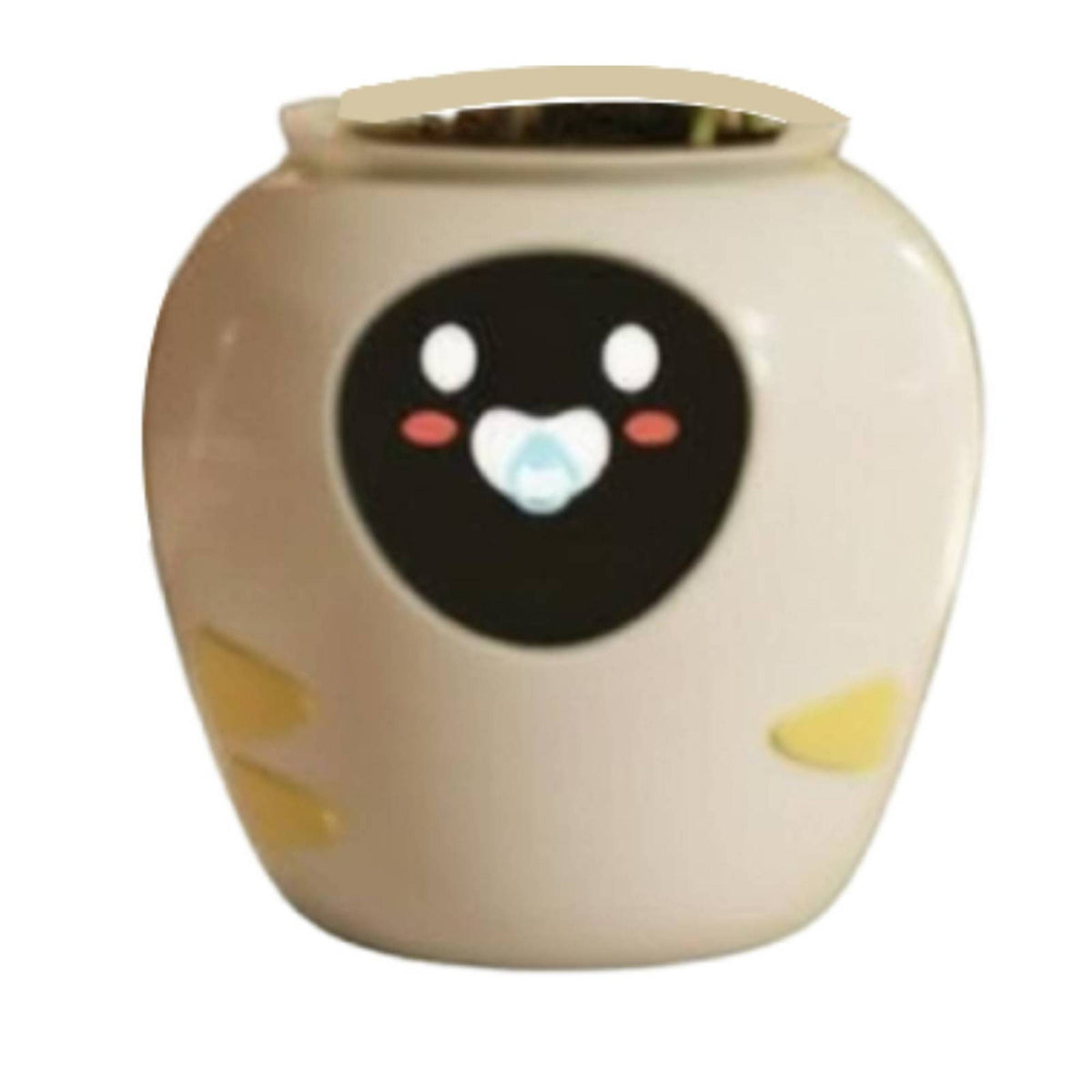 Robot Planter Cartoon Face Table Decor Unique Shape