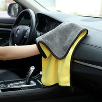 Super Absorbent Microfibre Towel and Car Drying Towel, 80/20 Polyester-Polyamide Blend, Easy Wring Towel with Bound Seams for Drying