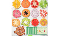 Fruit Fraction Math Toy Educational Fraction Circle Puzzle Bright Colors for Kids, Homeschool, Instruction Time