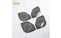 4 Pieces Perforated Door Speaker Grille Trim Shiny Speaker Cover Trim Long-Lasting Replacement for Car Owners