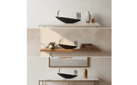 Boat Sculpture with Figures Minimalist Abstract Sculpture Artistic Decorative Statue for Living Room, Shelf