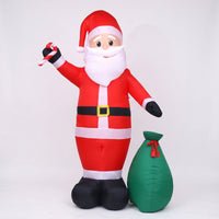 Giant Inflatable Santa with Gift Sack Large Inflatable Santa Santa Festive for Homeowners