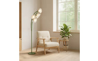 Floor Lamp with Petal Heads Corded Floor Lamp with Foot Switch Convenient for Readers, Bedroom