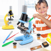 Upgraded Children's Microscope Toy, Science Experiment Kit, Plastic, Electric