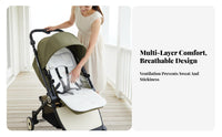 Universal Fit Baby Stroller Cooling Mat Moisture Wicking Breathable Stroller Seat Cushion Skin-Friendly for Toddlers, Hot Weather, Outdoor