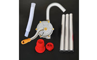 Sturdy Hand-Crank Oil Pump Threaded Joints Manual Oil Pump Curved Outlet Tube