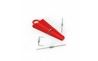 Evenly Shaped Shaping Resistor Lead Bending Tool Sturdy Plastic Resistor Lead Bender Precise Wide Compatibility for Soldering Prep
