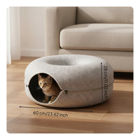 Donut Feline Tunnel Non-Stick Pet Supplies Detachable for Kittens