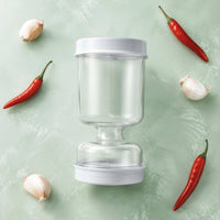 Dry Wet Separation Jar Sealed Kimchi Container with Fork Airtight Seal