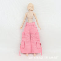 1/12兵人衣服娃衣6寸机娘半包胶女素体休闲工装阔腿裤阿巳3北冥体
