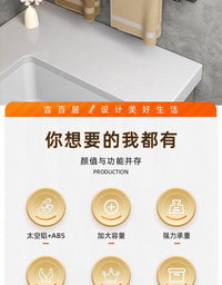 毛巾架子卫生间免打孔伸缩毛巾杆浴室置物架浴巾架洗手间收纳挂架