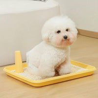 Dog Toilet Tray Raised Rim Pet Care Washable