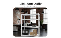 Sturdy Construction Multi-Layer Steel Shelf High Load Capacity Heavy Duty Storage Shelf Space Saving Heavy Duty Metal Shelving Easy Assembly for Office, Living Room, Basement, Kitchen