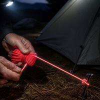Reflective 5mm Guy Rope for Camping Tents and Tarps, Heavy-Duty Outdoor Windproof Paracord
