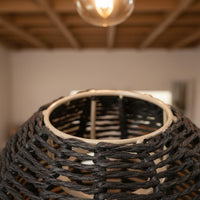 Decorative Woven Lampshade Natural Material Woven Lamp Shade Hollow-out Design Rattan Design Hanging Shade Rustic Charm for Restaurant, Guesthouse, Cafe, Tea House