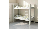 Metal Bunk Bed Space-Saving Bunk Bed with Ladder Heavy Duty Furniture for Kids, Students, Shared Bedroom, Dormitory
