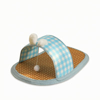 Pet Bed Canopy Mat Woven Pet Cooling Mat Straw-Like