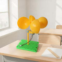 Miniature Vertical Axis Wind Turbine Model Compact Wind Power Generator Model Portable Science Project Lightweight for Students