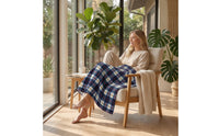 Knee Blanket Warm Throw Cozy for Journeyers, Campers, Car Travel, Camping, Office