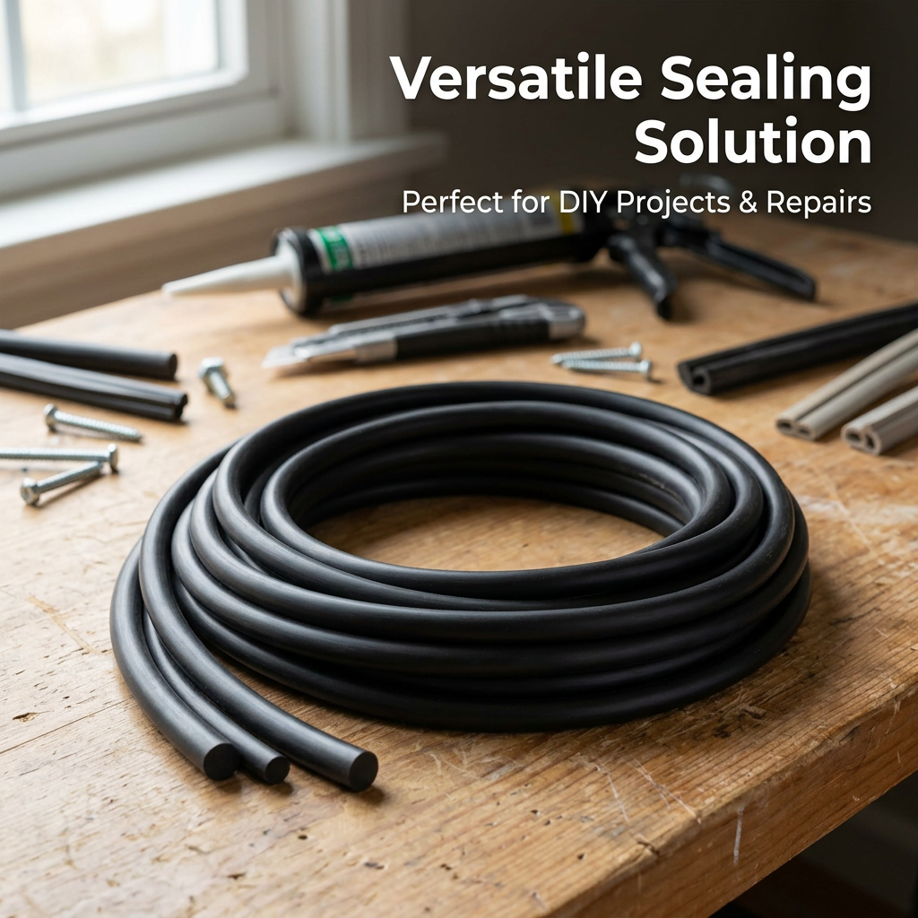 EPDM Round Sealing Cord, Joint Sealing Cord EPDM, Sealing Cord EPDM Round, EPDM sealing cord for doors, Rubber EPDM Black Rubber Cord