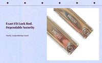 Fenestration Lock, Aluminum Alloy Security Lock, Universal Casement Fenestration Latch for Home, Office, Sliding Doors