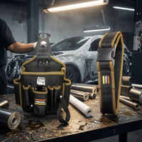 Rotating Car Wrap Tool Pouch Waist-Worn Tool Pouch with Metal Clip Professional Belt Bag Portable