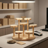 Flower-Shaped Display Stand Multi-Level Tiered Display Stand Open-Sided