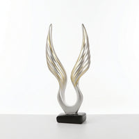 Desktop Ornament Glossy Wing Figurine Elegant for Shelf, Office, Photographers