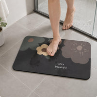 Diatomaceous Earth Bath Mat Soft Surface Diatomite Bath Mat Low-Height