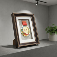 Clear Acrylic Front Medal Display Frame Ideal Gift Medal Shadow Box Preserves Memories Award Display Case Linen Backing for Runners