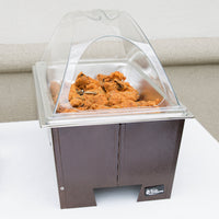 Transparent PC Rattan-Style Pastry Basket for Food and Snacks