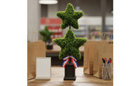 Star-Shaped Plant Ornament Textured Artificial Potted Plant Decorative