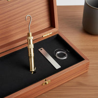 Double Needle Hook Tyer Compact Size Wood Handle Knotter Set High Performance