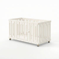 Modular Plastic Playpen Transparent Indoor Pet Enclosure Sturdy for Young Dogs