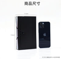 ins风A6贴纸风琴收纳包可站立多层分类收缩高颜值票据小卡收纳册 粉紫色-12层