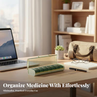weekly Organizer Portable weekly Container Easy Opening for trip, Home