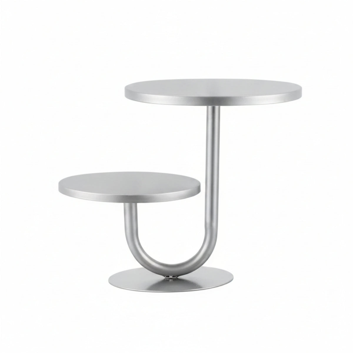 2-Tier Dessert Stand Metal Cupcake Display Stand Portable for Buffets