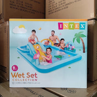 INTEX Crocodile Slide Splash Pool 57161 Inflatable Pool