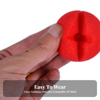 Red Clown Nose Funny Red Foam Nose Soft for Christmas