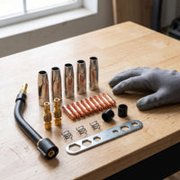 24-Piece MIG/MAG Welding Torch Consumables Kit for MB15AK