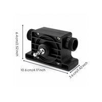 Metal Shaft Coupling Drill-Driven Fluid Pump Threaded Ports Drill-Powered Pump Compact Fluid Mover