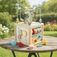 Activity Cube Interactive Bead Maze Sensory for Nursery, Preschool, Kids, Babies