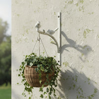 Bird Branch Wall Hook Light White Home Decoration Metal